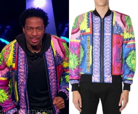 nick cannon versace jacket|Beat Shazam: Season 6 Episode 9 Nick Cannon's Multi Print .